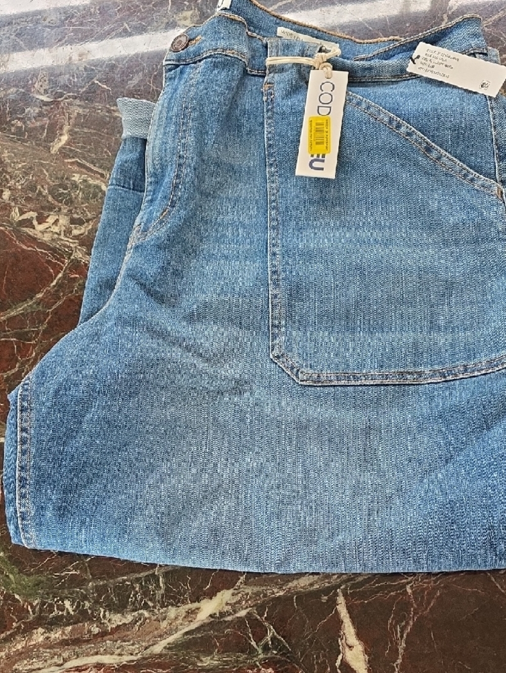 Code Bleu Wide leg Jeans High Rise Retro Y2K 90s pants